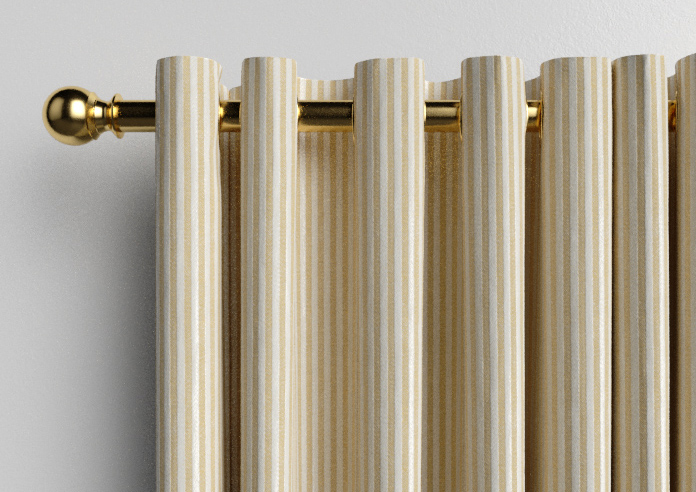 Emily Bond Oscar Stripe, Gold - Made to Measure Curtains - Image 12